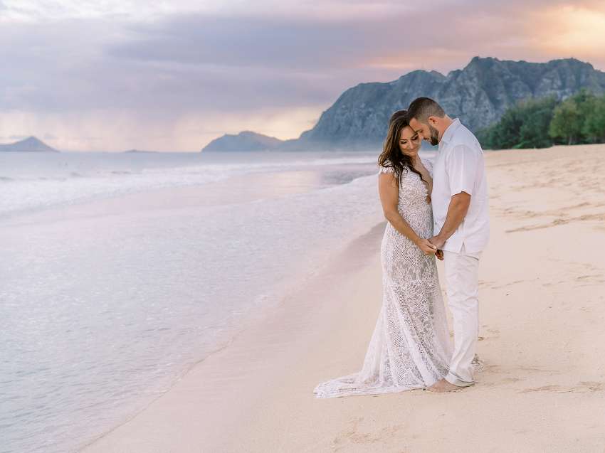 Romantic Beach Wedding Oahu