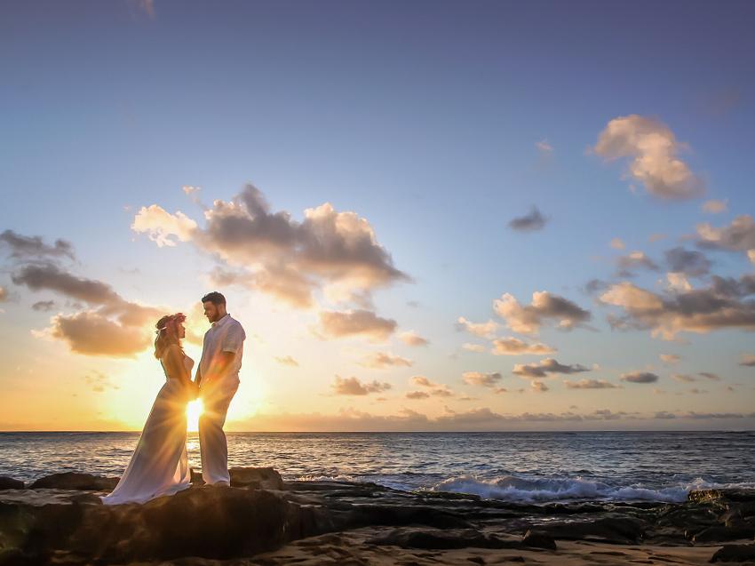 Sunset Wedding in Hawaii